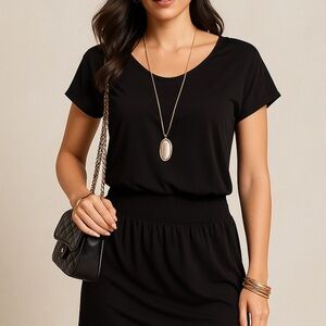 White House black market short sleeve  blouson dress ❤️